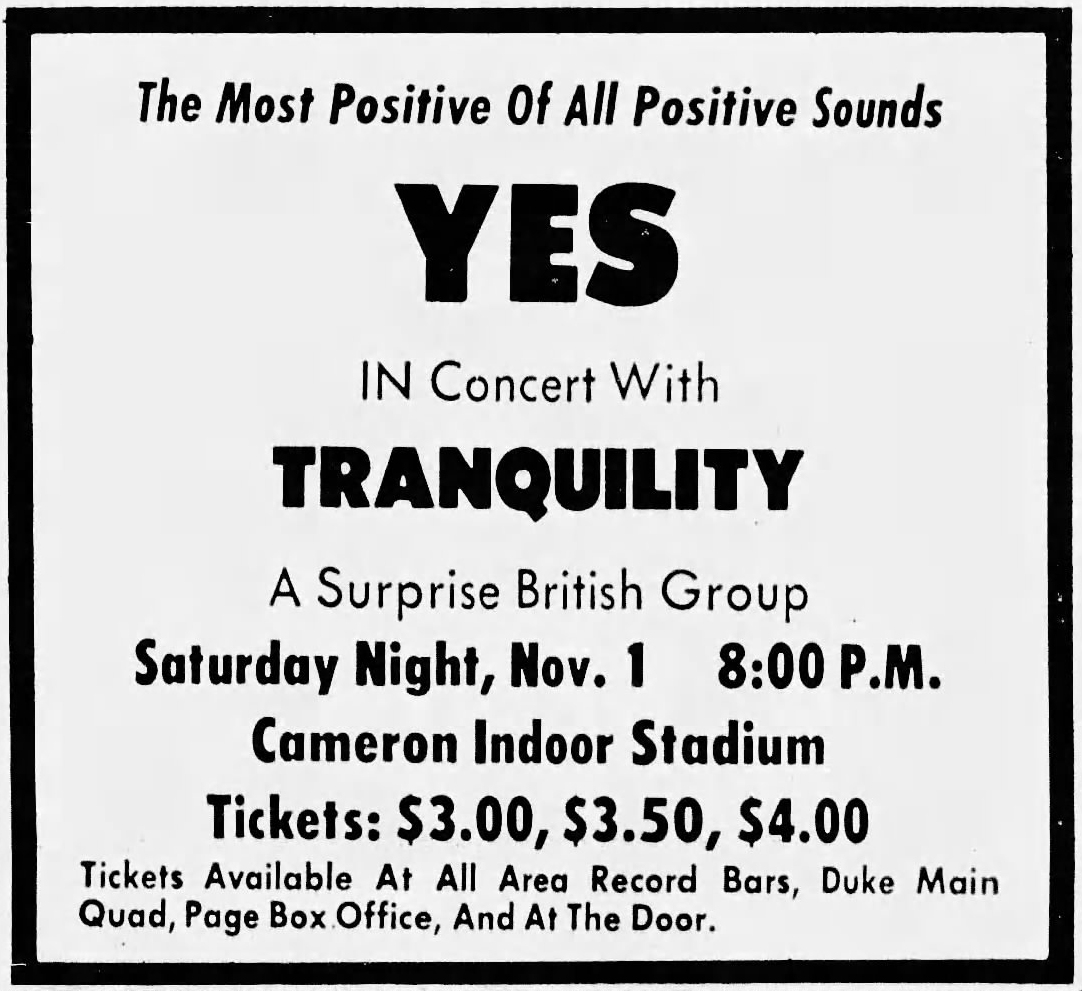 11 11 1972 Durham North Carolina Advertisements