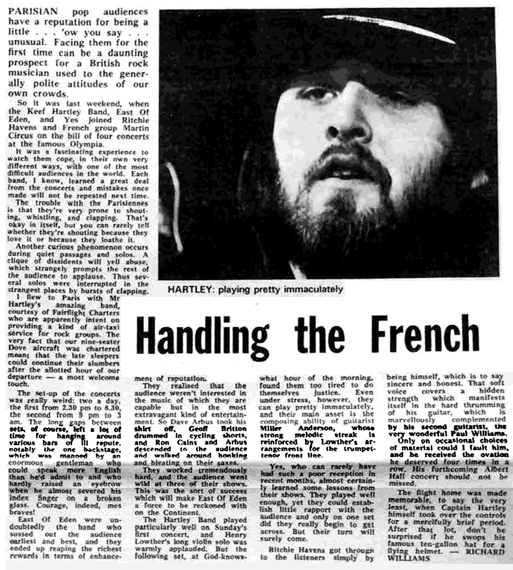 01 11 1970 Paris France Articles News